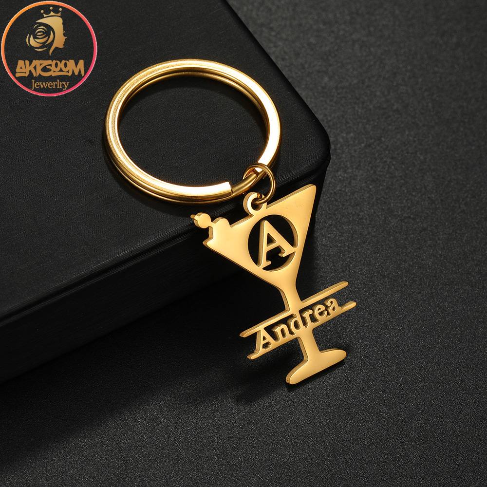 Initial Ring Custom - Akizoom – porte-clés personnalisé avec nom