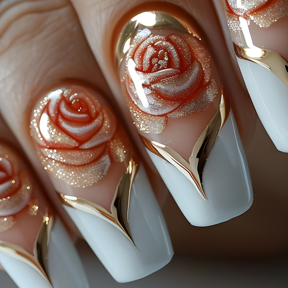 Faux ongles à couverture compl - Pressed Flower Art avis et prix