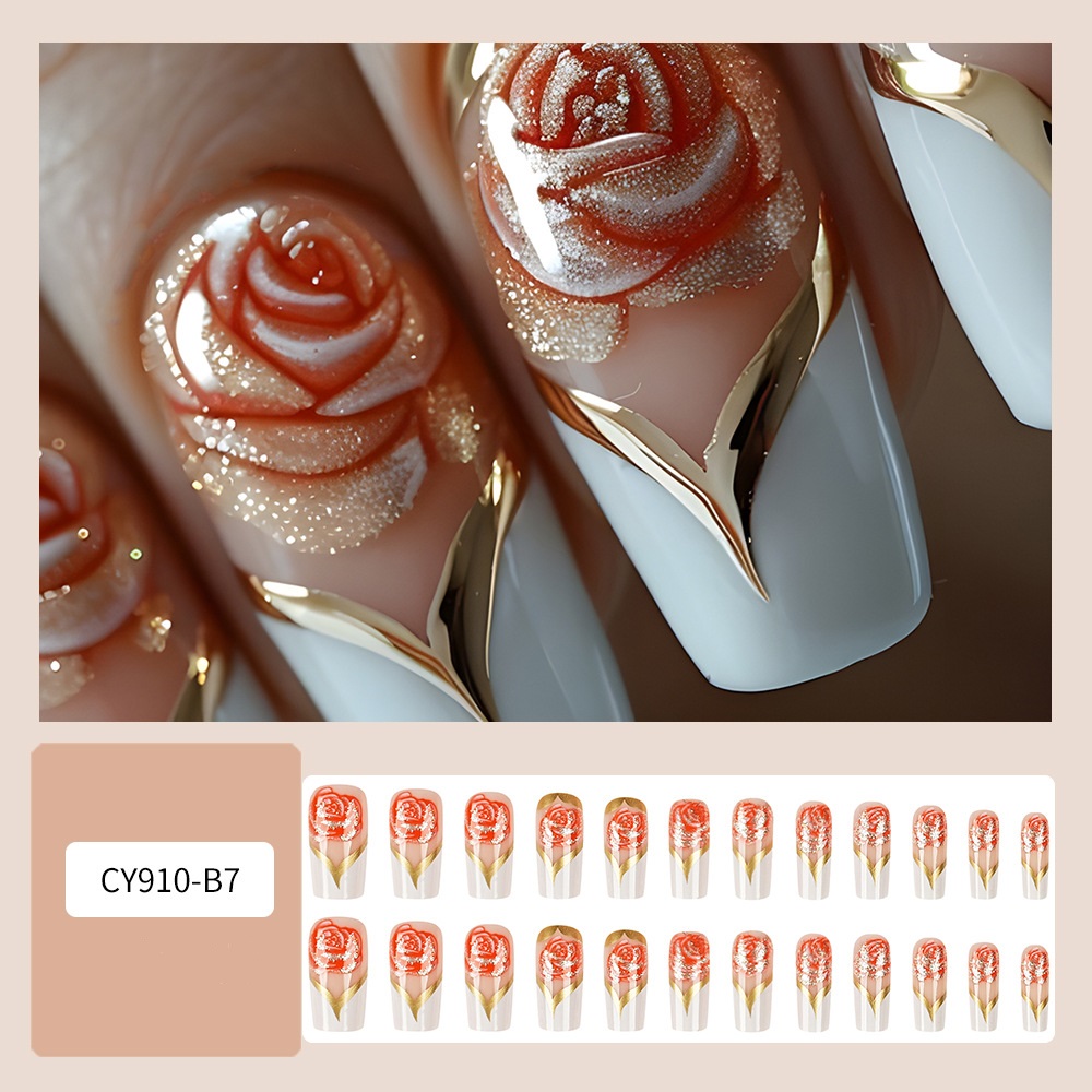 Faux ongles à couverture compl - Pressed Flower Art avis et prix