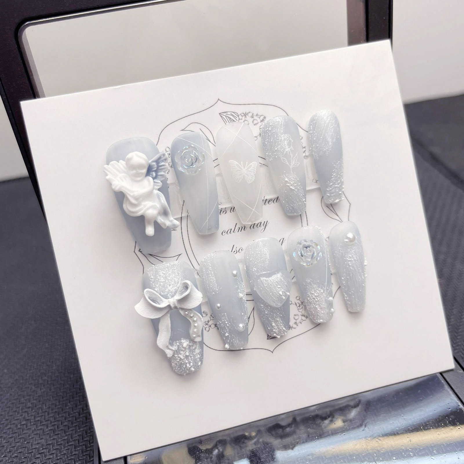 Faux Ange en Plâtre 3D Fait à  - Pressed Flower Art avis et prix