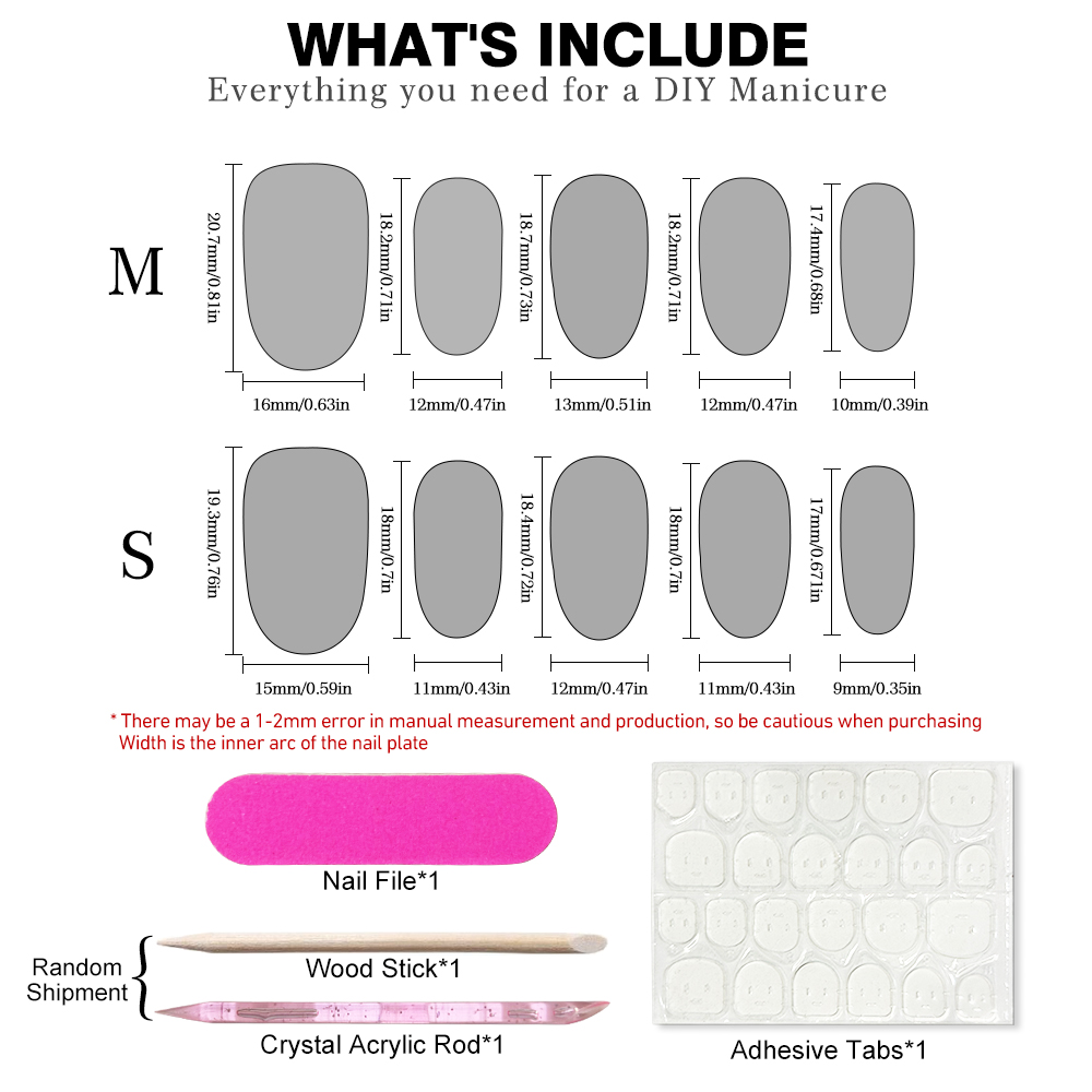 10 faux ongles courts ovales f - Pressed Flower Art avis et prix
