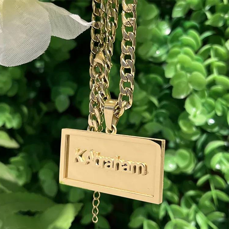 Collier Hip Hop avec nom perso - Name Necklace Custom avis et prix