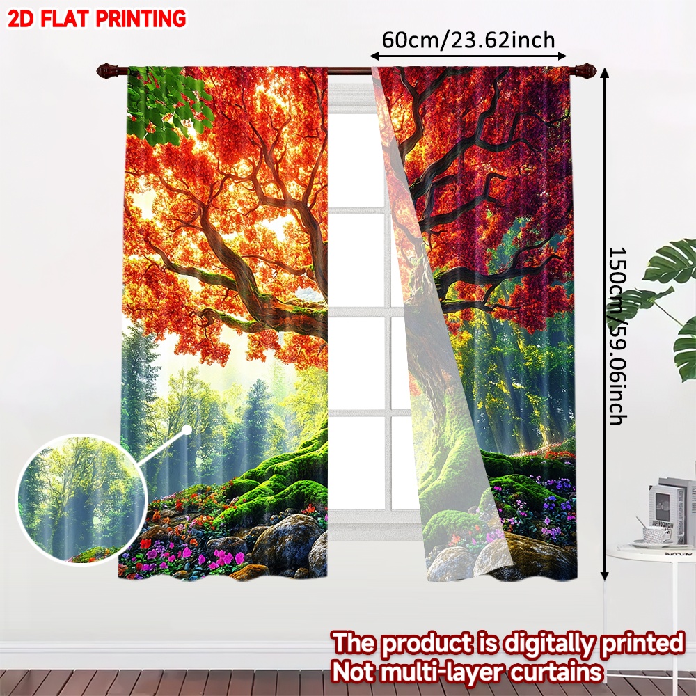 Rideaux imprimés numériquement - Family Tree Print avis et prix